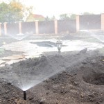 Система полива сразу после монтажа фото