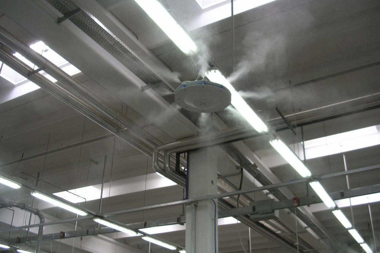 туманообразование на текстильной фабрике