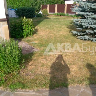 Начало монтажа системы полива