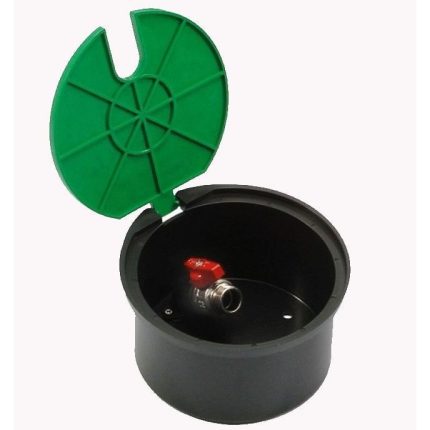 Гидророзетка с краном 3/4 и крышкой