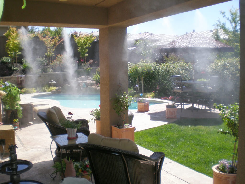 Система туманообразования на участке