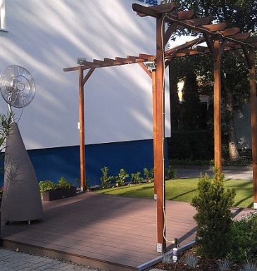 Автономный вентилятор i-Cooler во дворе