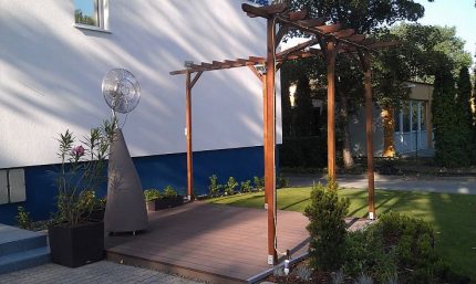 Автономный вентилятор i-Cooler во дворе