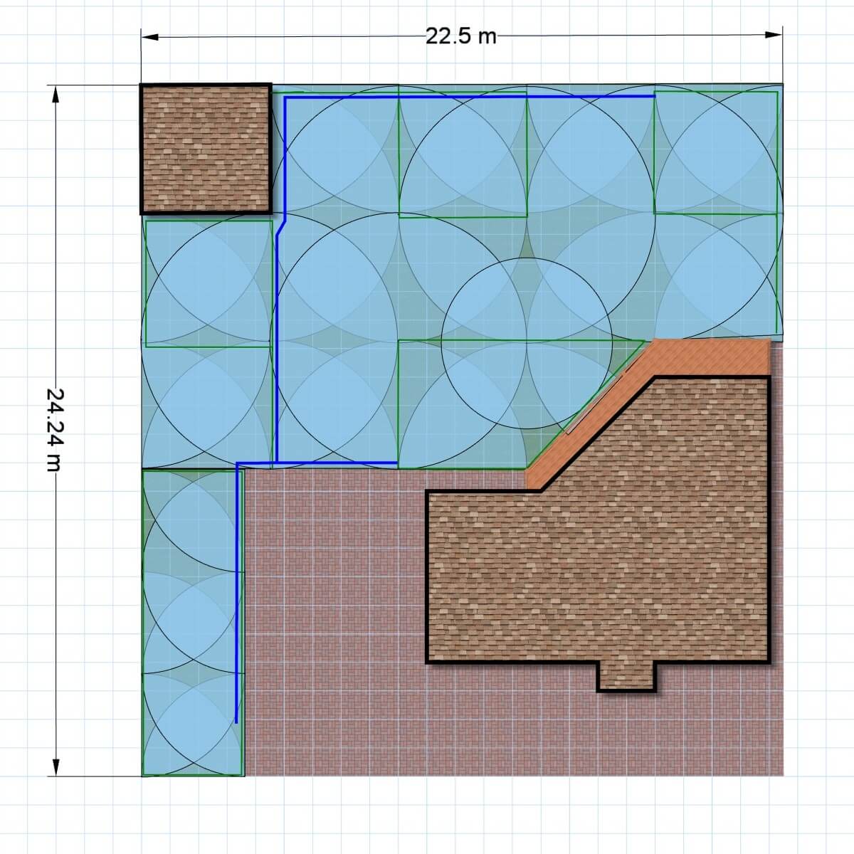 Проект полива 5 соток газона на даче