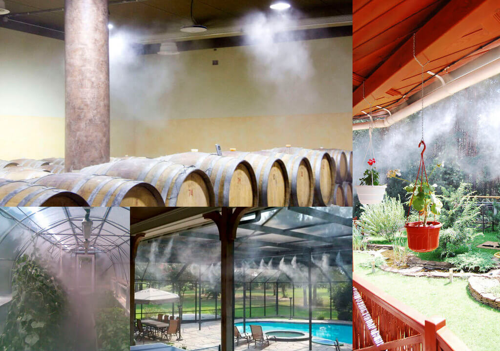 применение систем туманообразования