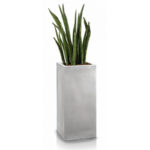 Вазон лофт серый