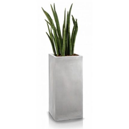 Вазон лофт серый