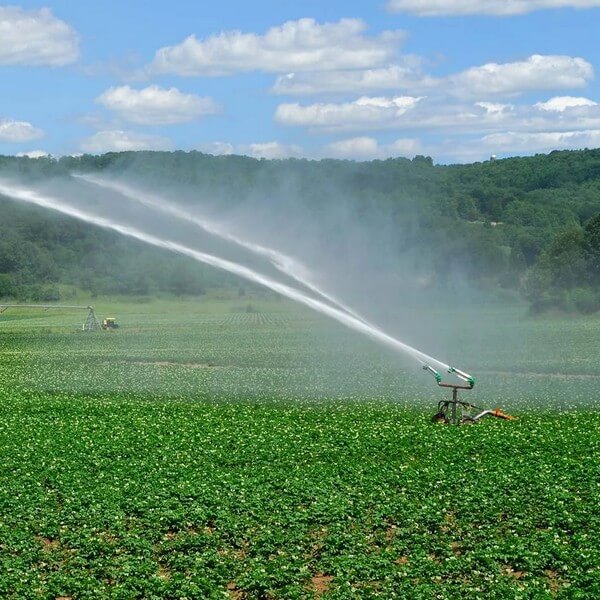 ПОЛИВ ПОЛЕЙ ПУШКАМИ